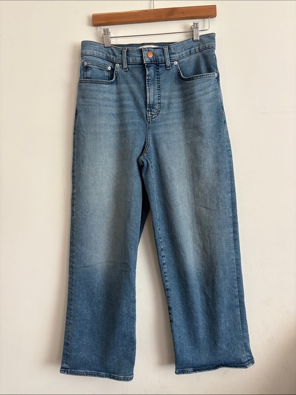 Madewell The Perfect Vintage Wide Leg Crop Jean Size 29